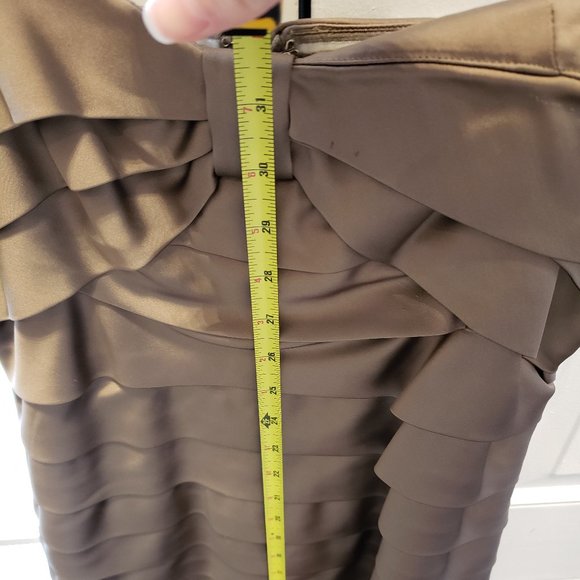 Calvin Klein Taupe Strapless Dress - Size 6 - Picture 9 of 9